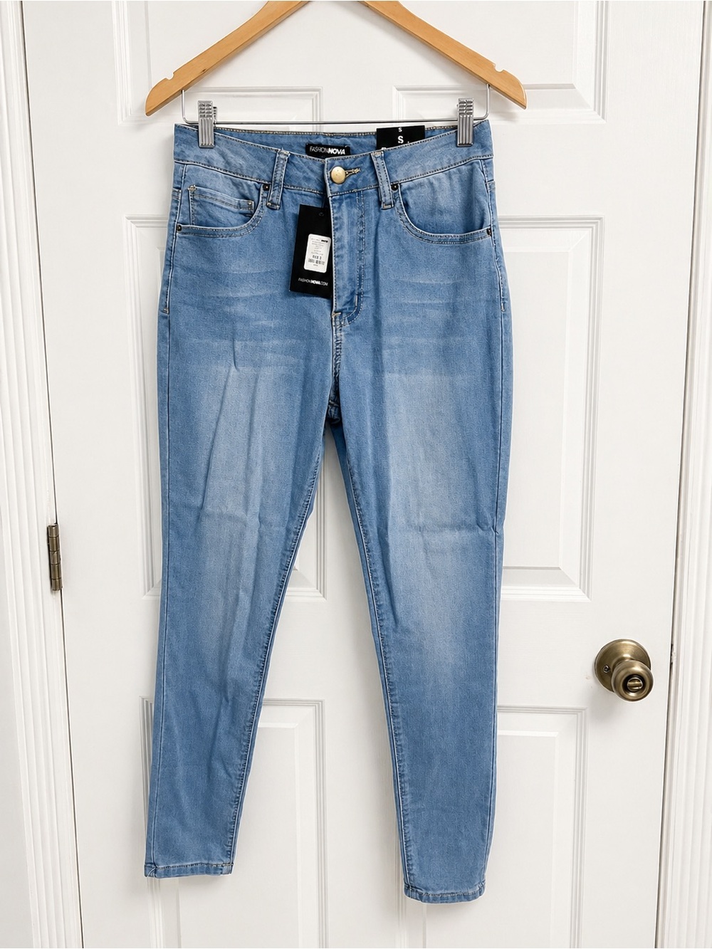 Fashion Nova Light Blue Skinny Jeans
